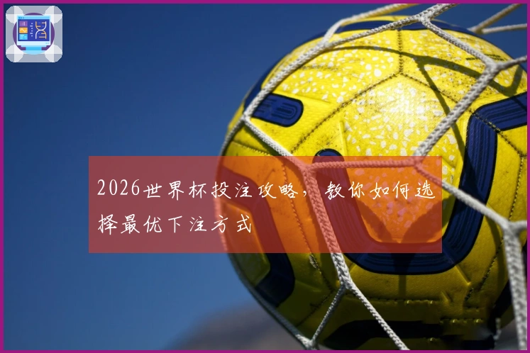 2026世界杯投注攻略，教你如何选择最优下注方式